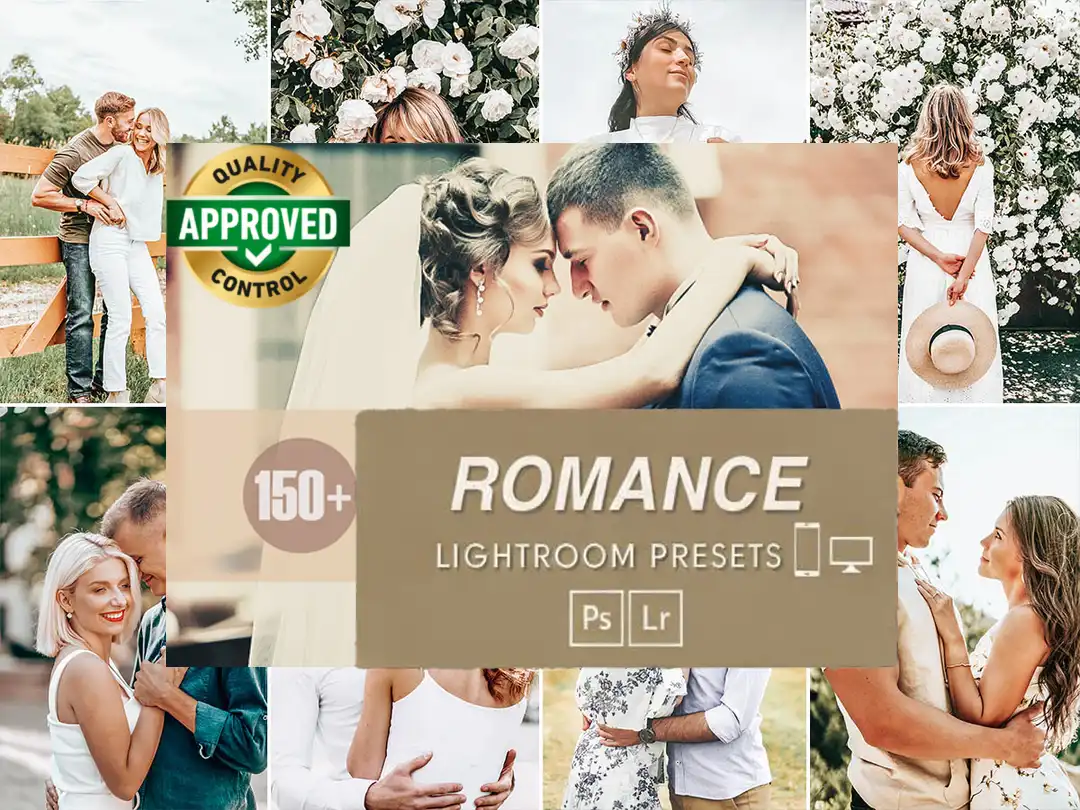 150+ Best Romantic Lightroom Presets for Wedding Photography by Camegraphy
