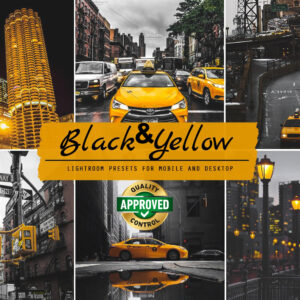 6 Black & Yellow Lightroom Presets