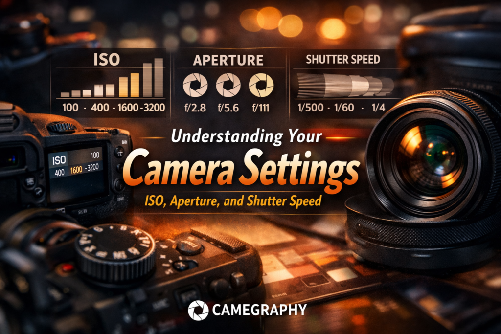 camera settings ISO aperture shutter speed explained beginners