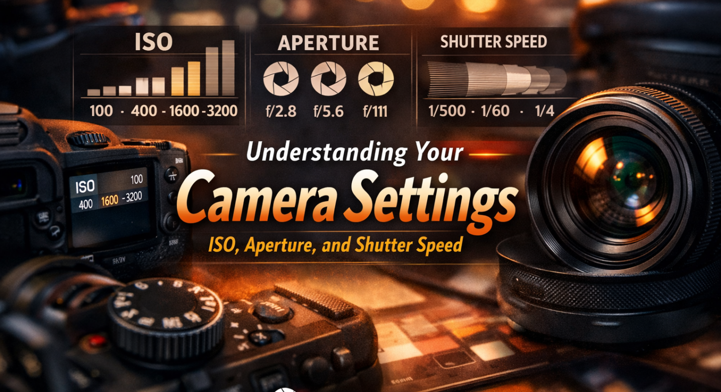 camera settings ISO aperture shutter speed explained beginners