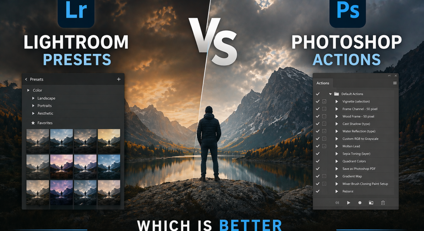 lightroom presets vs photoshop actions